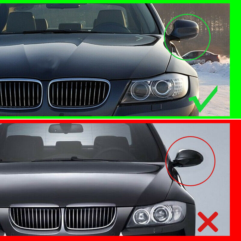 For BMW E81 E82 E90 E91 E92 E93 Facelifted 08-13 M3 Style Side Mirror Cap Covers