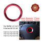 Red Car Steering Wheel Center Decoration Ring Cover For BMW 1/3/4/5/7 Series