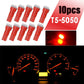 10x T5 286 LED Dashboard Gauge 5050 Car Speedo Instrument Light Bulbs 12V 0.4W