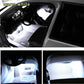 9LED White Car Interior Atmosphere Glow Neon String Strip Light Strip Decor Lamp