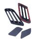 Pair Car Bonnet Air Flow Intake Side Fender Vent Moulding Trim Decals Stick On