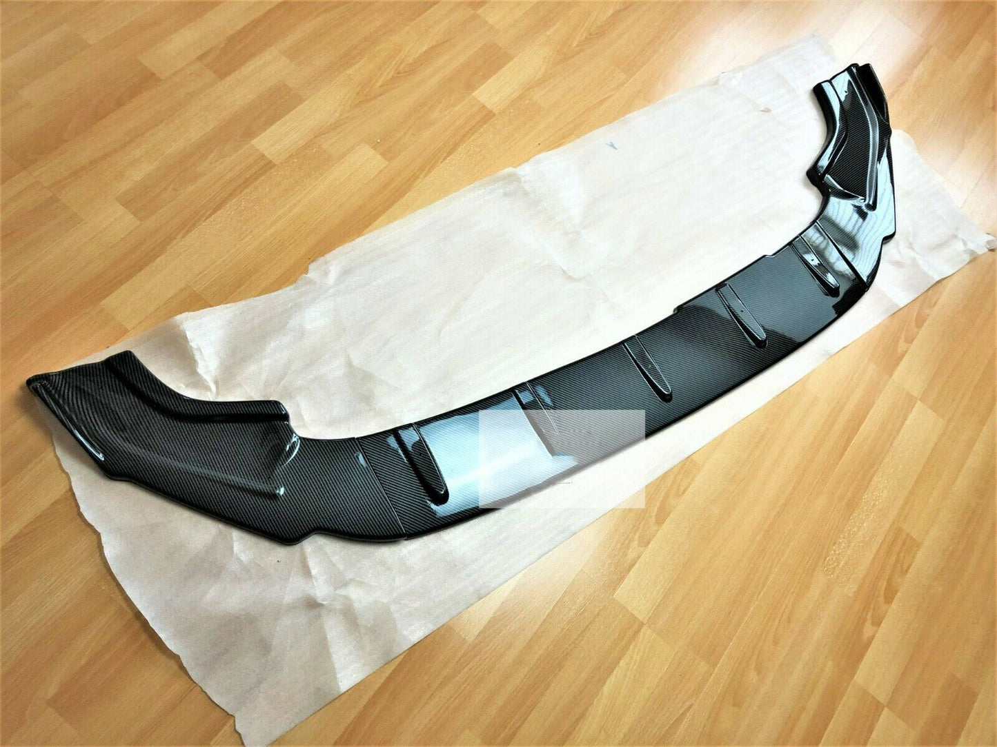 VW Golf MK7.5 R GTD GTI Carbon Fibre Front Splitter Spoiler Lip Body Kit 2016-20