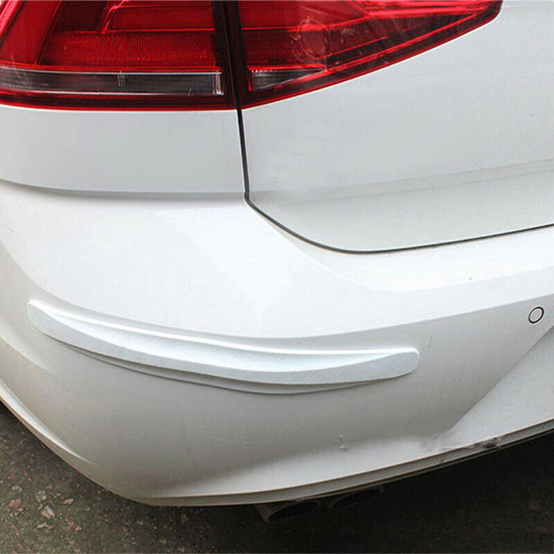 Universal Car White Strip Bumper Body Corner Edge Protector Guard Scratch HIQ 2X