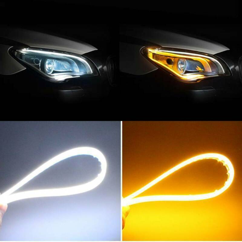 UK Sequential LED Strip Turn Signal Indicator DRL Daytime Running Light for Car
