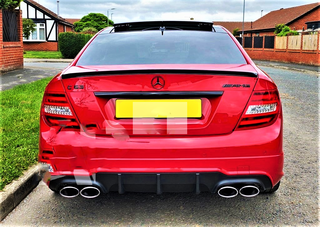 Mercedes C Class Coupe ‘C63 AMG Style’ W204 Carbon Fibre Lip Spoiler 2011-15