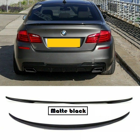 BMW F10 & M5 saloon 4 dr M sport performance boot trunk lip spoiler matte black.
