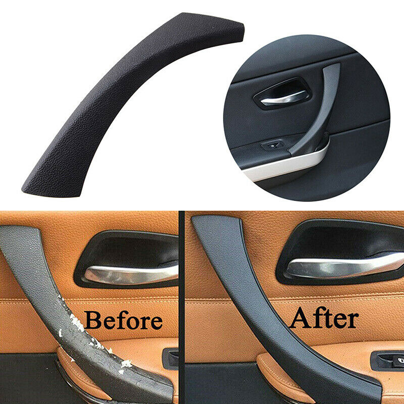 Black Left Outer Door Handle Pull Trim Cover For BMW E90 E91 3 Series 2004-12 UK