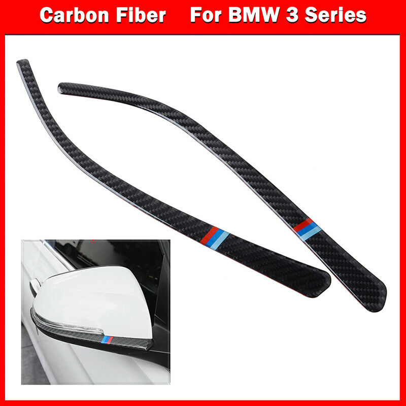 Real Carbon Fiber Rearview Mirror Cover Cap Cover Trim For BMW F30 F31 F32 UK