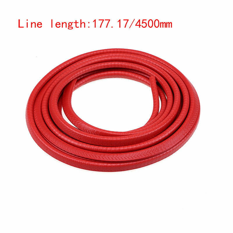 1*4.5m Red U-shape Car Door Rear Window Edge Protection Strip Seal Slap-up