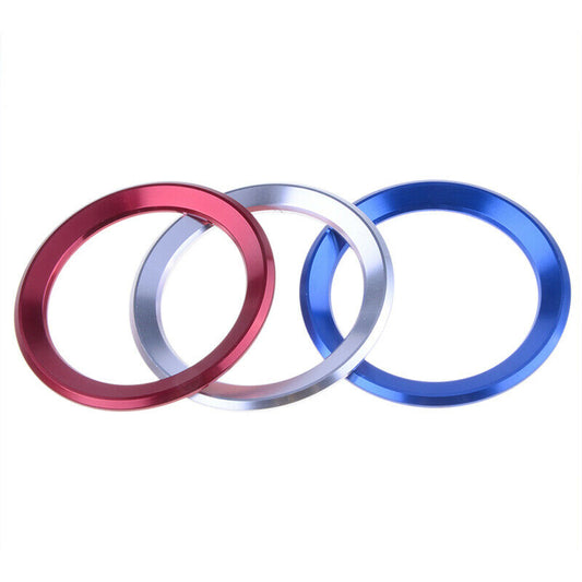 Silver Car Wheel Center Ring Cover Interior Accessories For 3 Series BMW Decor