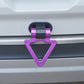 1xTriangle Purple High-Strength Racing Car Tow Strap Front Bumper Hook Auto