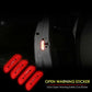 4x Universal Car Door Open Sticker Reflective Tape Safety Warning Decal Red