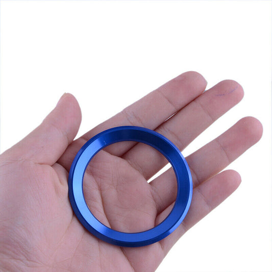 Blue Car Decorative Steering Wheel Center Ring Cover 1/3/4/ 5/7 Series For BMW