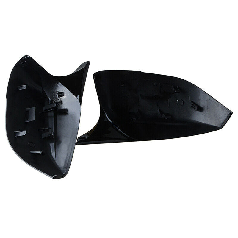 Gloss Black Door Side Mirror Cover Cap For 2014+ Infiniti Q50 Q60 QX30 Q70