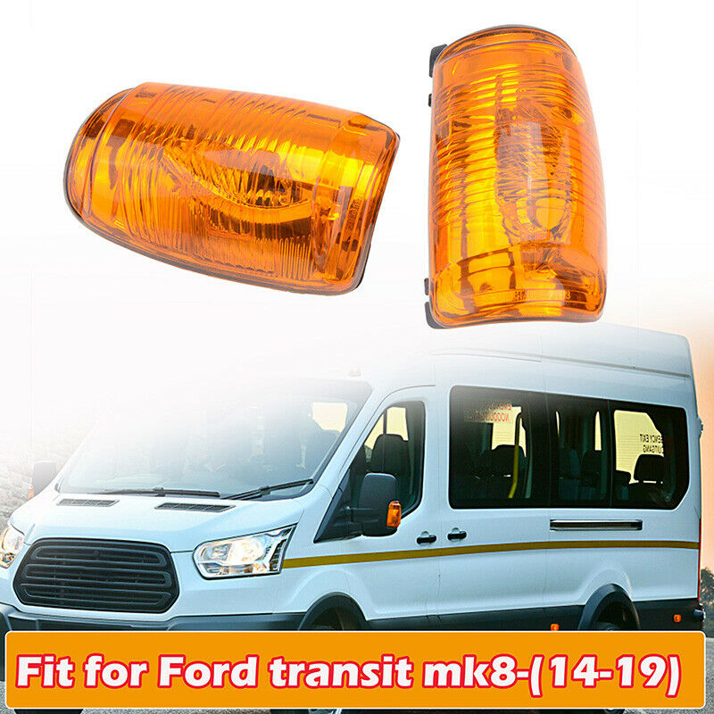 Side Mirror Turn Signal Light Lens For 15-22 Ford Transit 150 250 350 Cargo UK