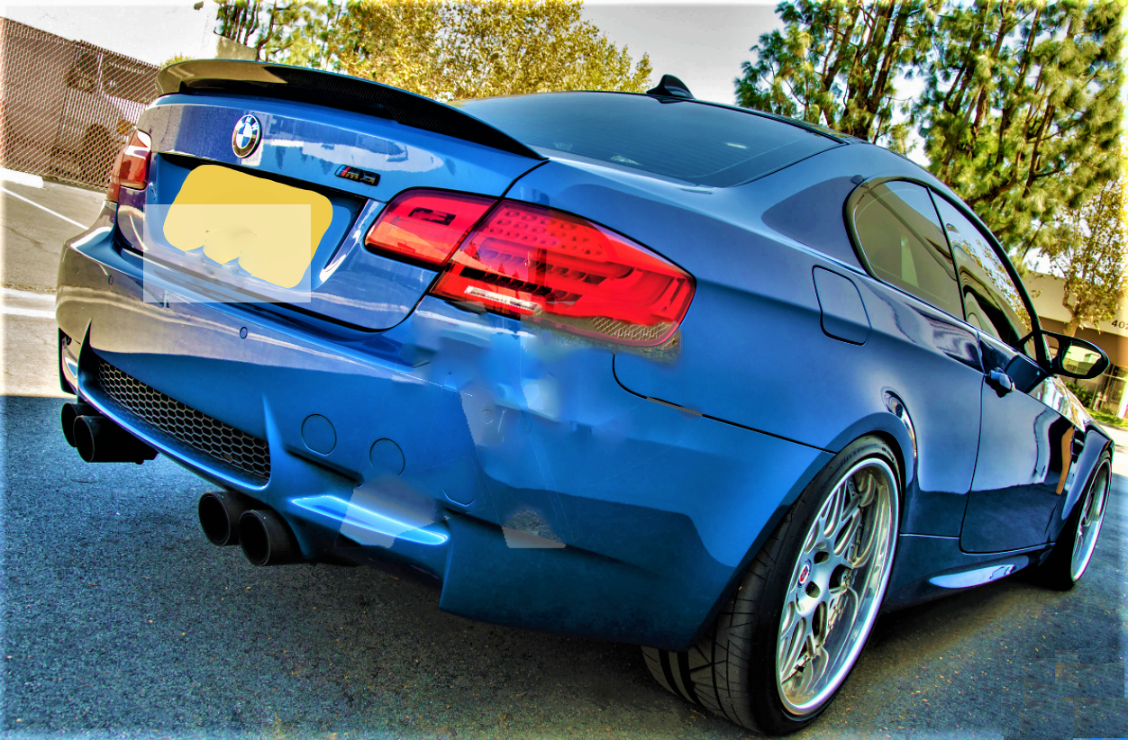 BMW M Performance 3 Series Coupe M3 E92 Gloss Black Boot Lip Spoiler 2004-2012