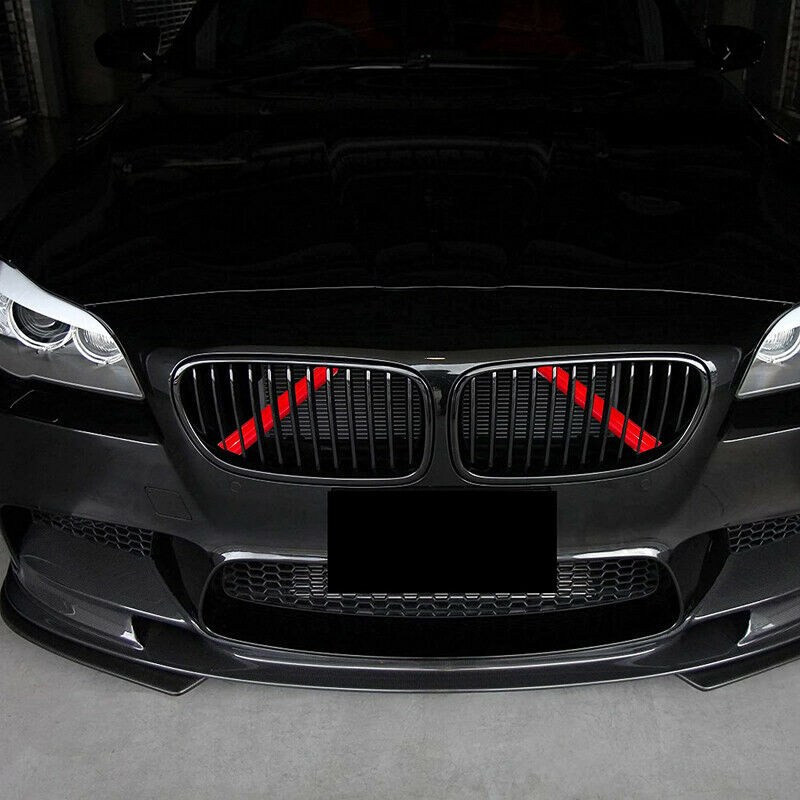Front Grille Trim Strips Cover Red for BMW F10 F06 F12 F39 F48 5 6 7 series AH