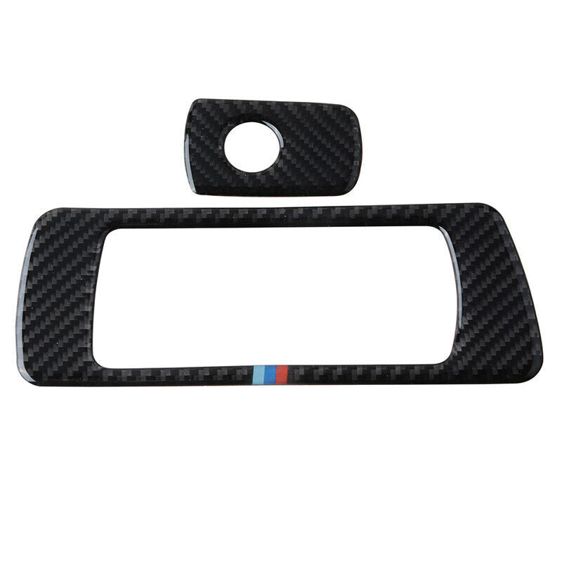 Carbon Fiber Interior Storage Box Frame Cover Trim Fit for BMW F30 F31 F32 UK