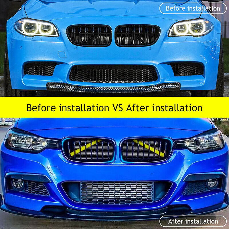 Front Grille Trim Strips Cover Yellow for BMW F30 F32 F20 F21 G20 1/2/3 series