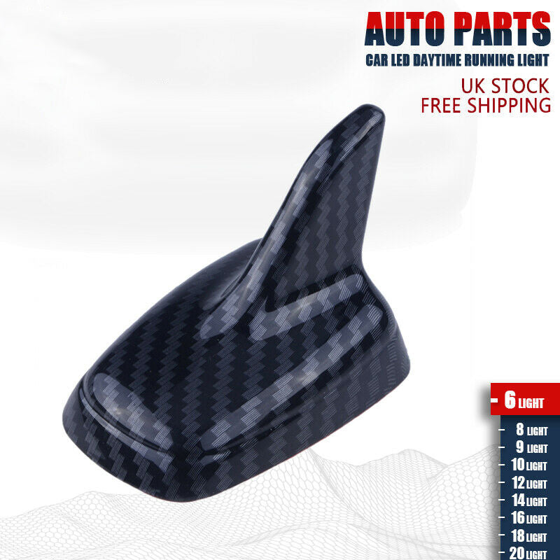 Universal carbon fiber Car Black Shark Fin Decorative Dummy Roof Antenna Aerial