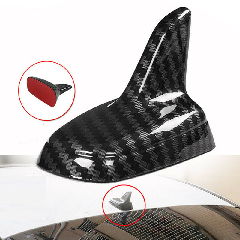 Universal carbon fiber Car Black Shark Fin Decorative Dummy Roof Antenna Aerial