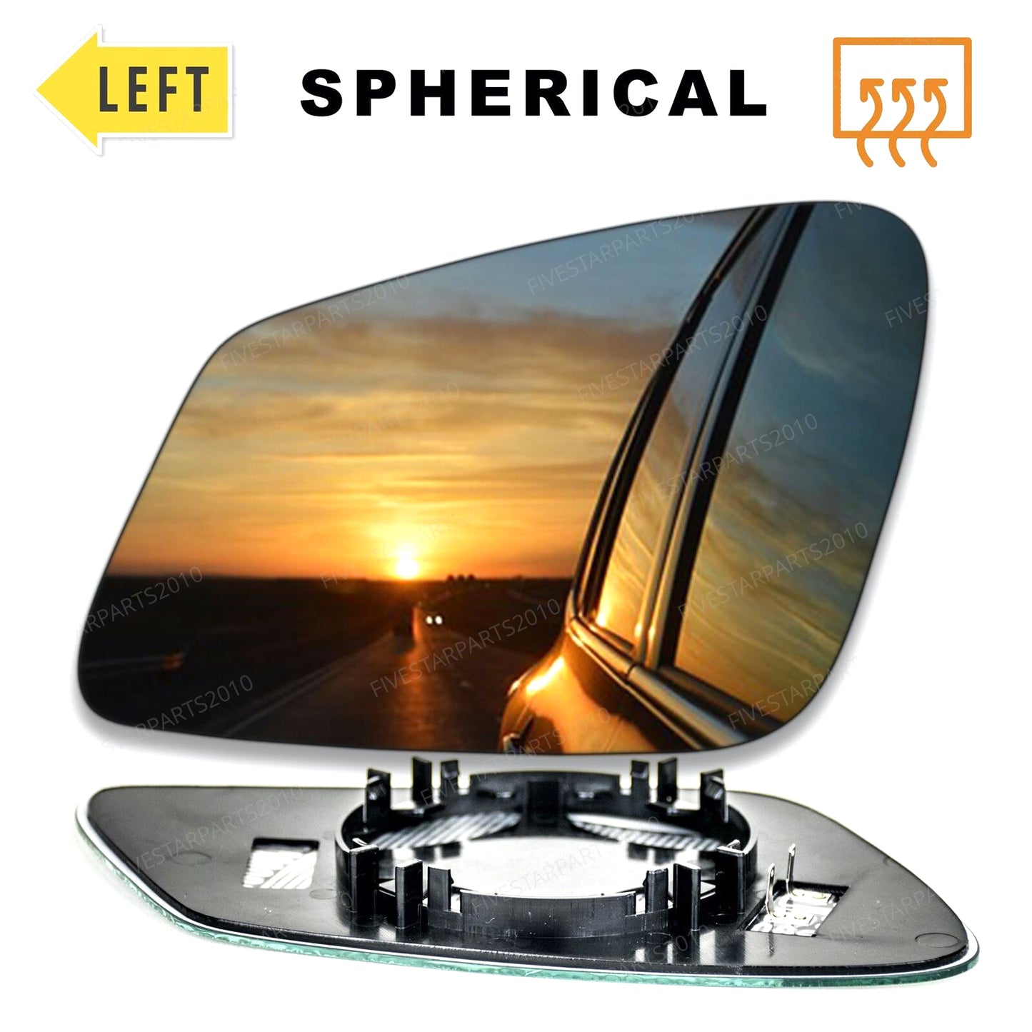 BMW X1 Left Passenger wing mirror glass 2012-2022 door side Heated
