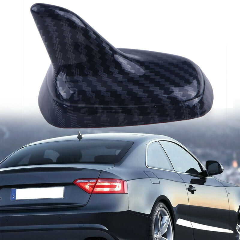 Universal carbon fiber Car Black Shark Fin Decorative Dummy Roof Antenna Aerial