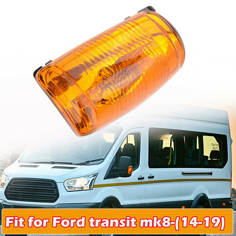 Yellow Right Side Mirror Turn Signal Light Lens For 2015-2021 Ford Transit Cargo