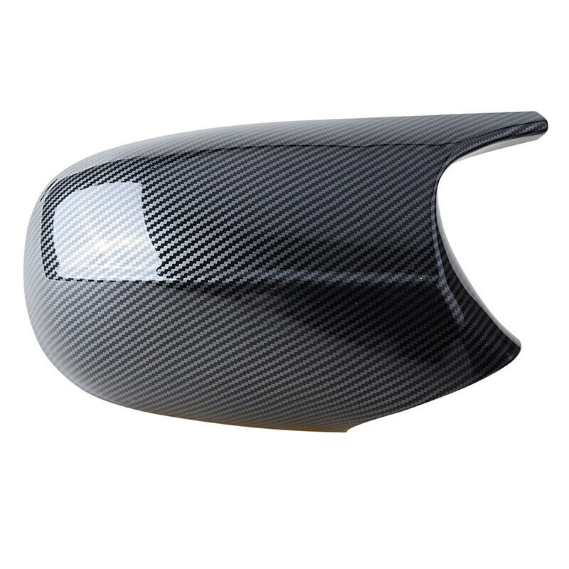 Pair For BMW E90 E91 E92 E93 LCI Carbon Fiber M3 Style Side Mirror Cover Cap UK