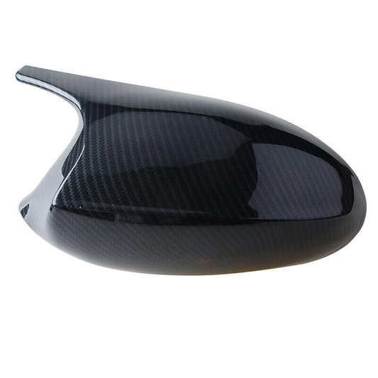 Carbon Fiber Mirror Cover Cap For BMW E90 E91 E92 E93 Pre-LCI 323i 328i M3 Style