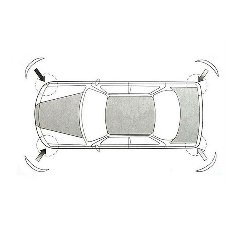 2x Universal Car Auto White Anti-rub Strip Bumper Body Corner Protector Guard