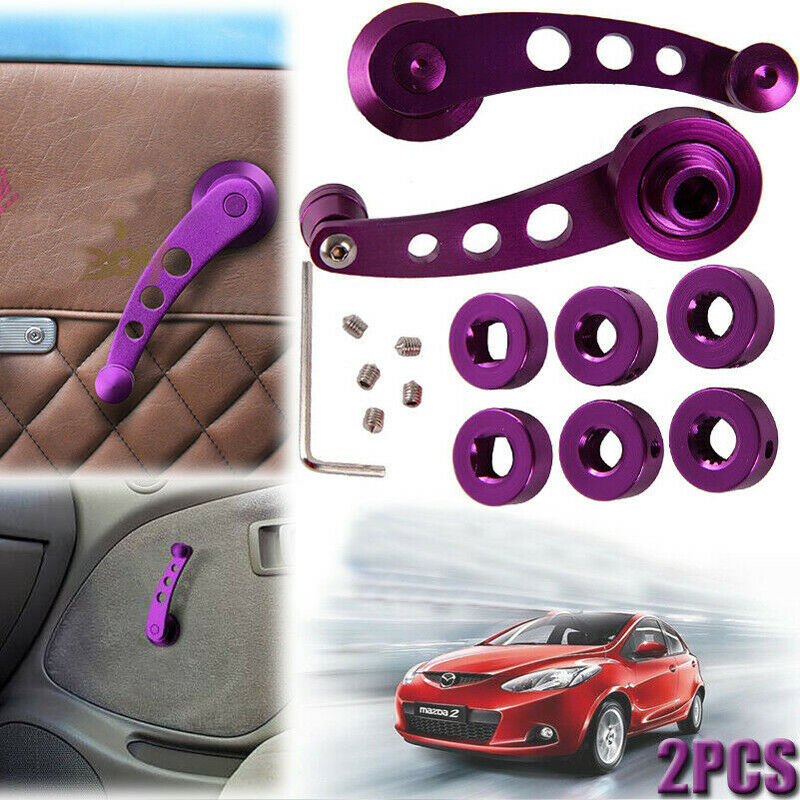 Purple Universal Car Window Handle Winder Riser Replacement Winder Crank Riser