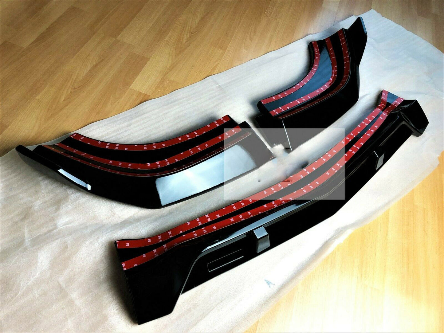 Mercedes C Class C63 AMG Brabus Style W204 Gloss Black Front Splitter Lip 2011-2015