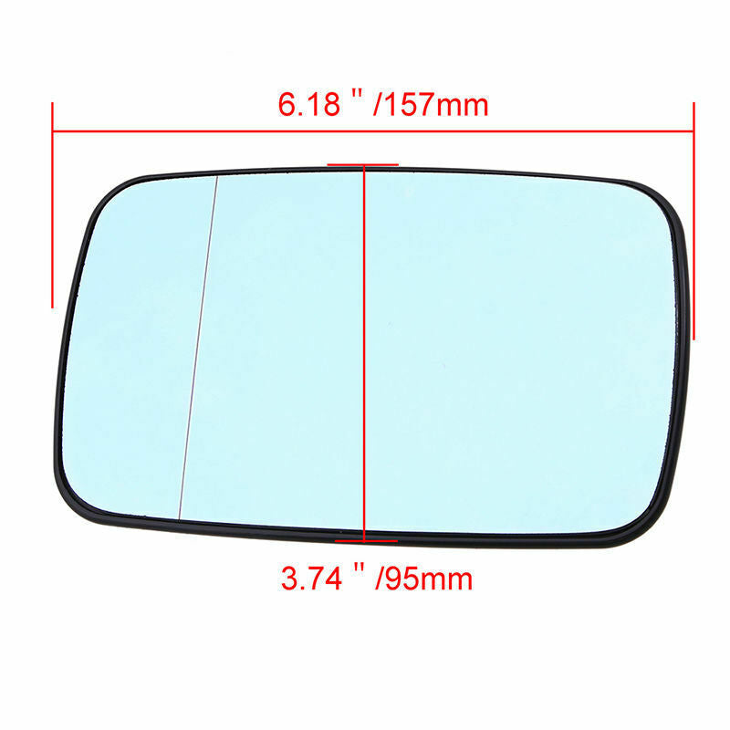 Right+Left Wing Mirror Glass Blue Heated for BMW 3-Series E46 Saloon 1998-06 UK