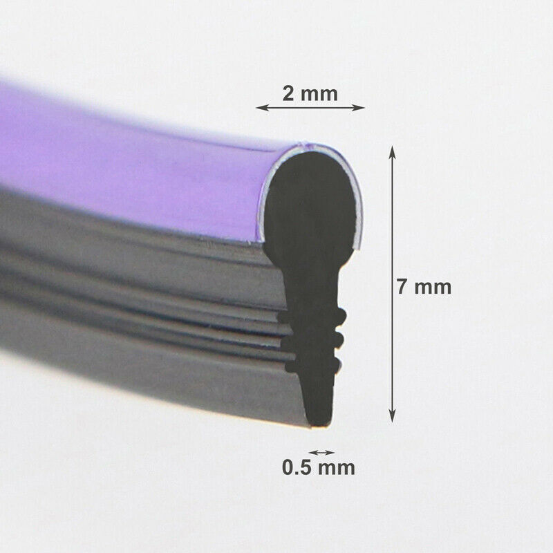 5M Purple Edge Line Car Interior Exterior Decoration Styling Molding Trim Strip