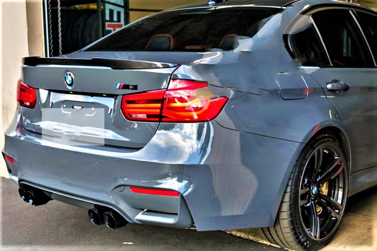 BMW M Sport 3 Series M3 F30 F80 Carbon Fibre M4 Style Boot Lip Spoiler 2011-19