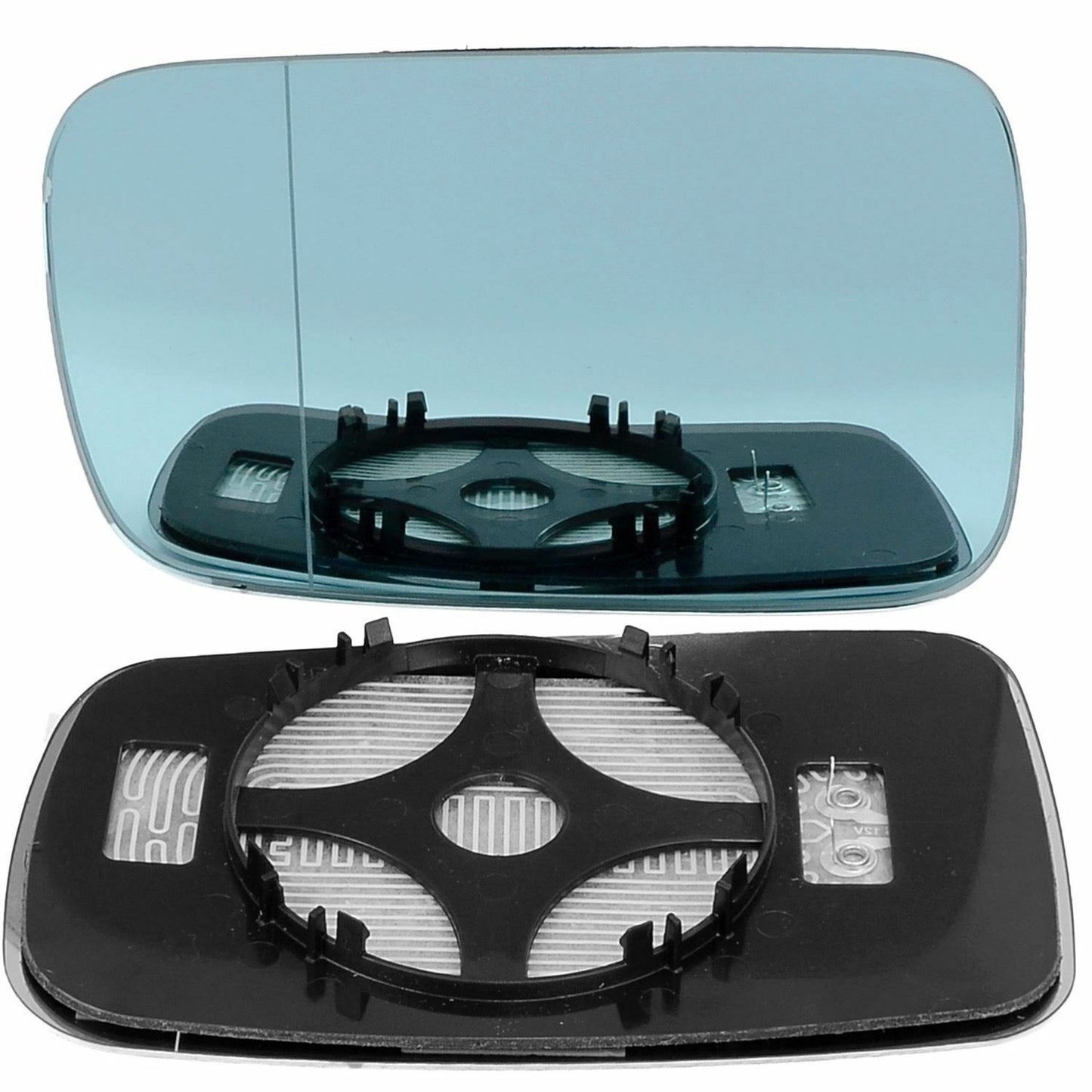 Right Driver side blue Wide Angle mirror glass for BMW 7 Series 2002-2008 heated