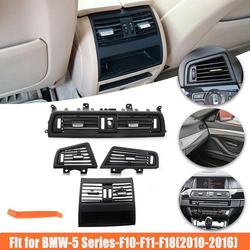 4PCS/SET AC Air Outlet Vent Panel Grille Cover For BMW F10 F11 520i 528i 535i
