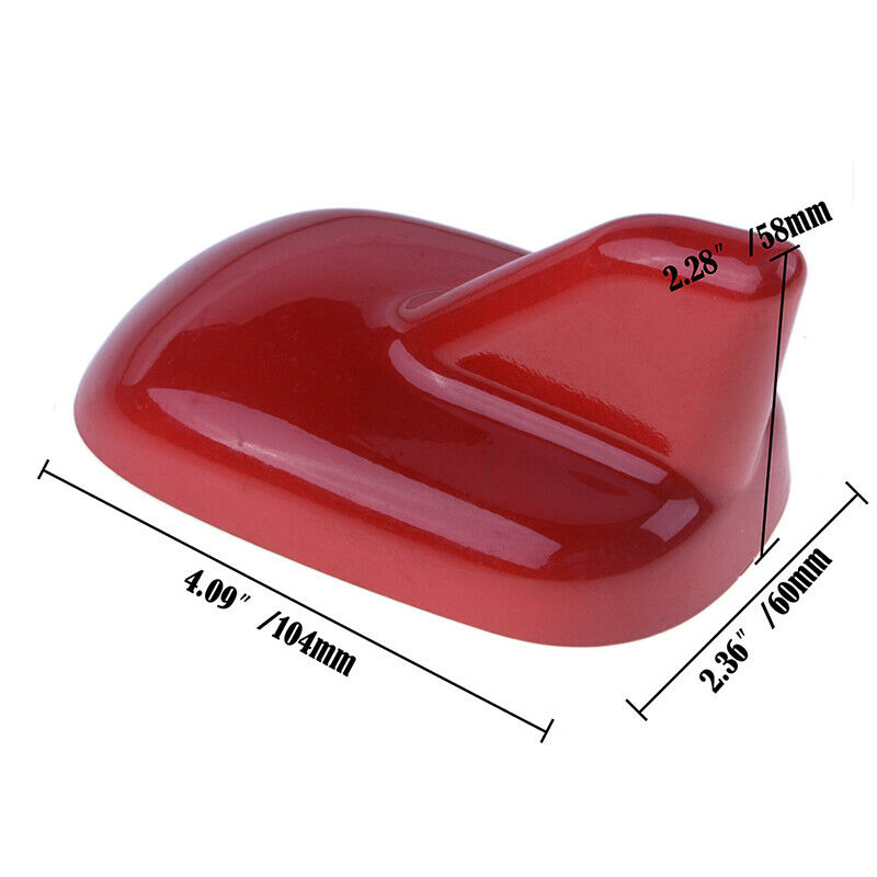 1* Red Shark Fin Aerial Roof Car Antenna Decor For BMW Passat B5 Jetta Decor