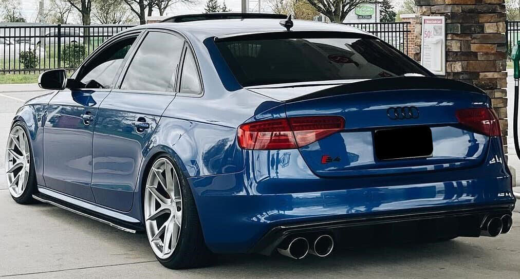 AUDI A4 B8 S4 RS4 SALOON 2013-2016 STYLE ROOF SPOILER LIP FIT UNPAINTED