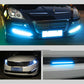 UK 10pcs IceBlue LED Strip Car DRL Running Daytime Light COB Driving Lights 17CM