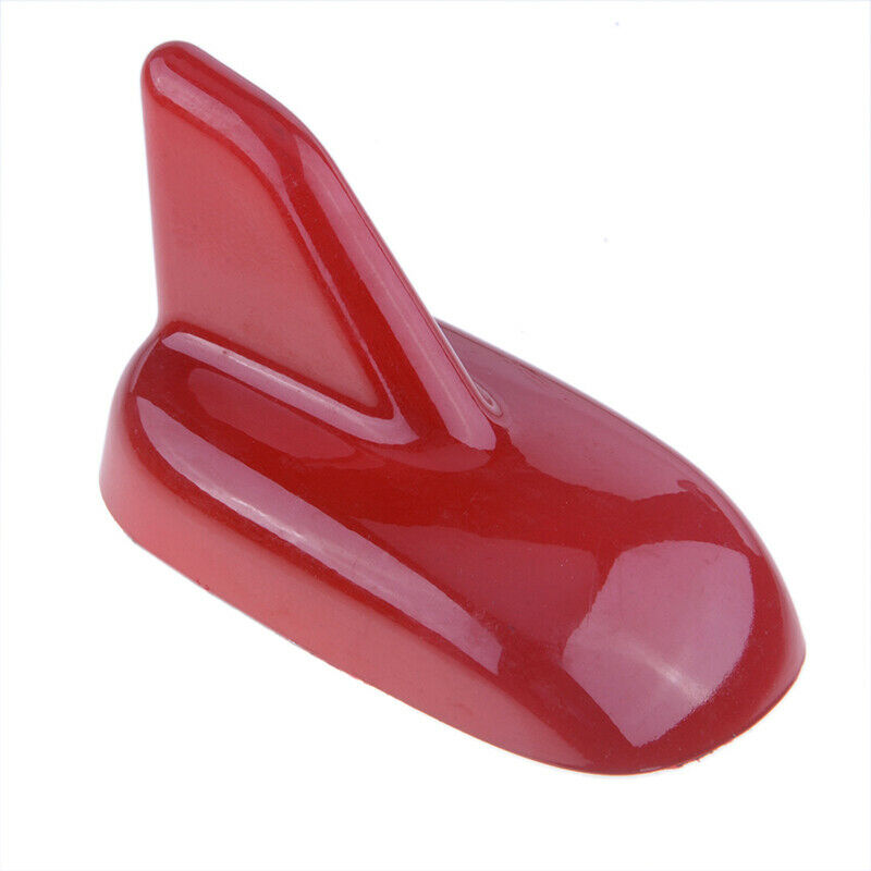 1* Red Shark Fin Aerial Roof Car Antenna Decor For BMW Passat B5 Jetta Decor