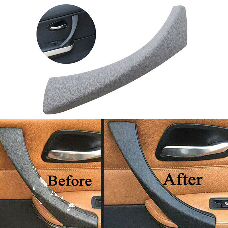 Gray Right Side Door Handle Pull Trim Cover For BMW E90 E91 3 Series 2004-12