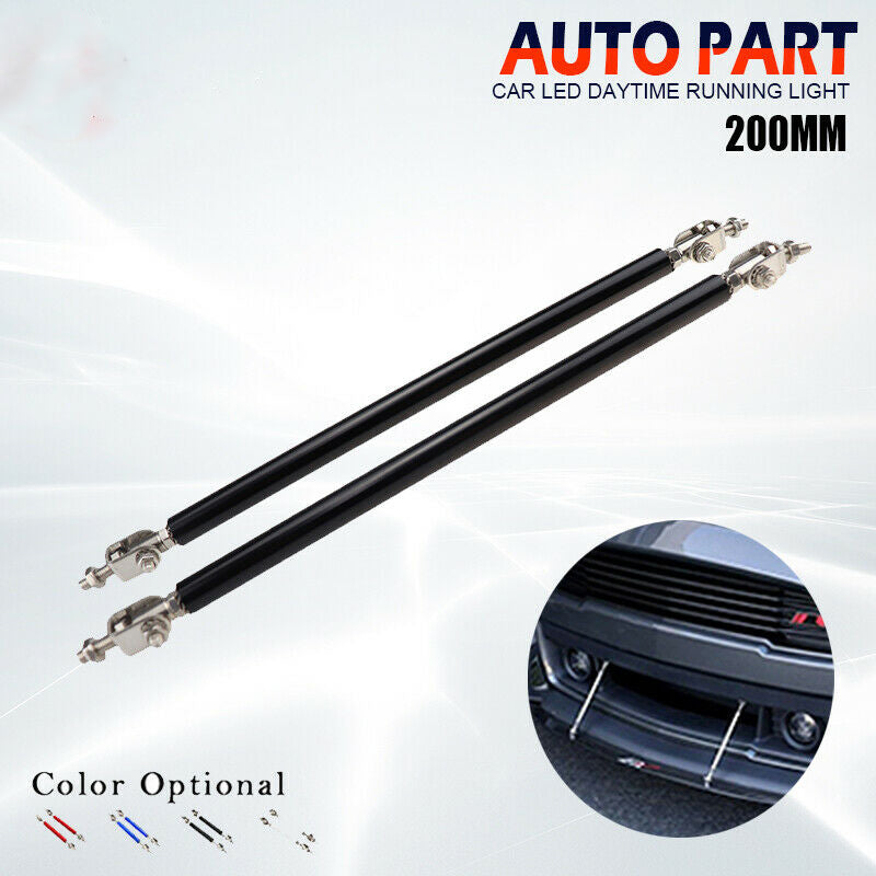 20cm Car Rear Bumper Splitter Strut Lip Tie Rod Support Adjustable Black UK AH