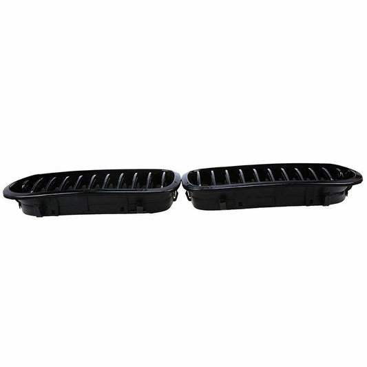 For BMW 3 Series E46 Coupe 2D 03-05 Facelift Gloss Black Kidney Grille Grill ABS