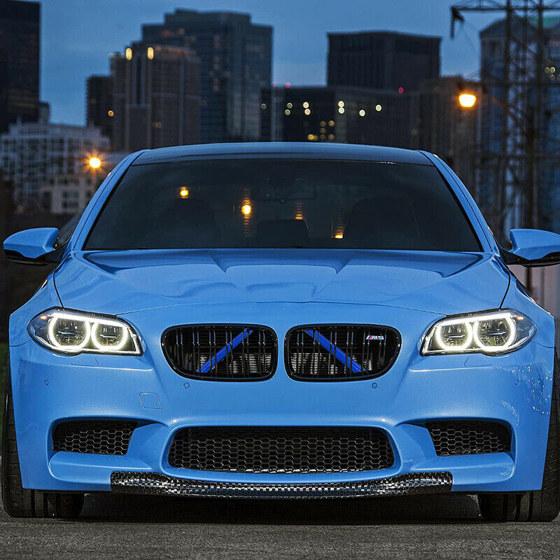 Front Grille Trim Strips Cover Blue for BMW F10 F06 F12 F39 F48 5 6 7 series AH