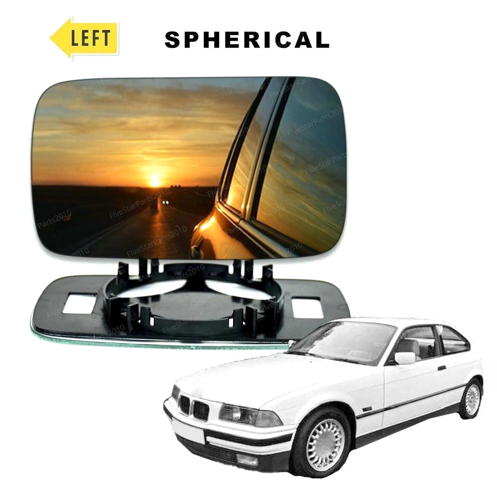 Left passenger side wing mirror glass for BMW 3 series E30 E36 1982-2000