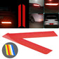 2x Red Reflective Night Safety Warning Car Rim Rear Wheel Decal Tape Sticker use