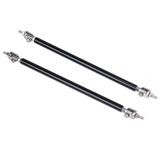 20cm Car Rear Bumper Splitter Strut Lip Tie Rod Support Adjustable Black UK AH