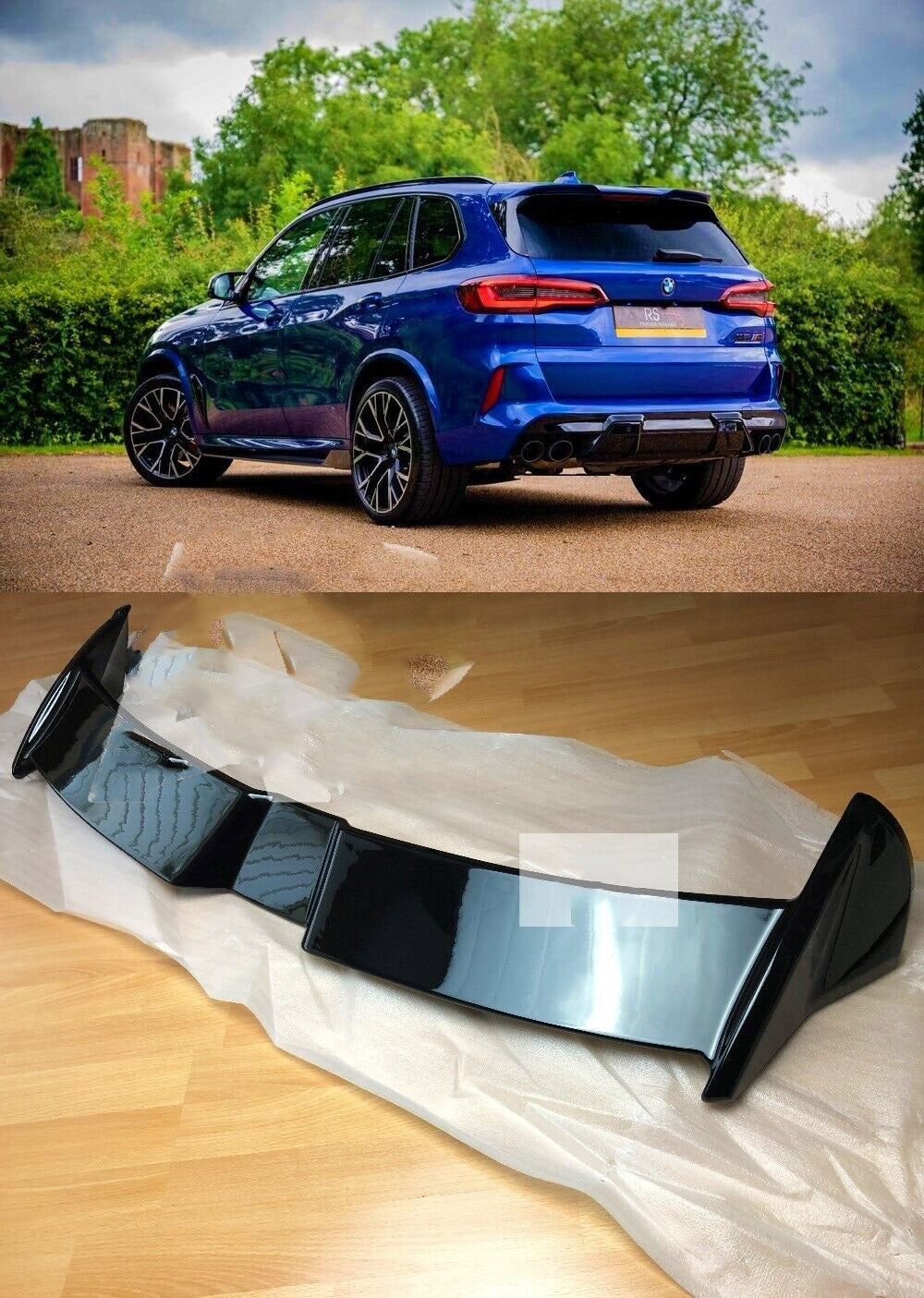 BMW M Sport X5 G05 X5M M50 SUV Gloss Black Rear Roof Spoiler 2018 2019 2020 2021